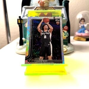 2025-26 Topps NBA DYLAN HARPER RC Aqua Foil SP 1:500 RETAIL EXCLUSIVE SPURS